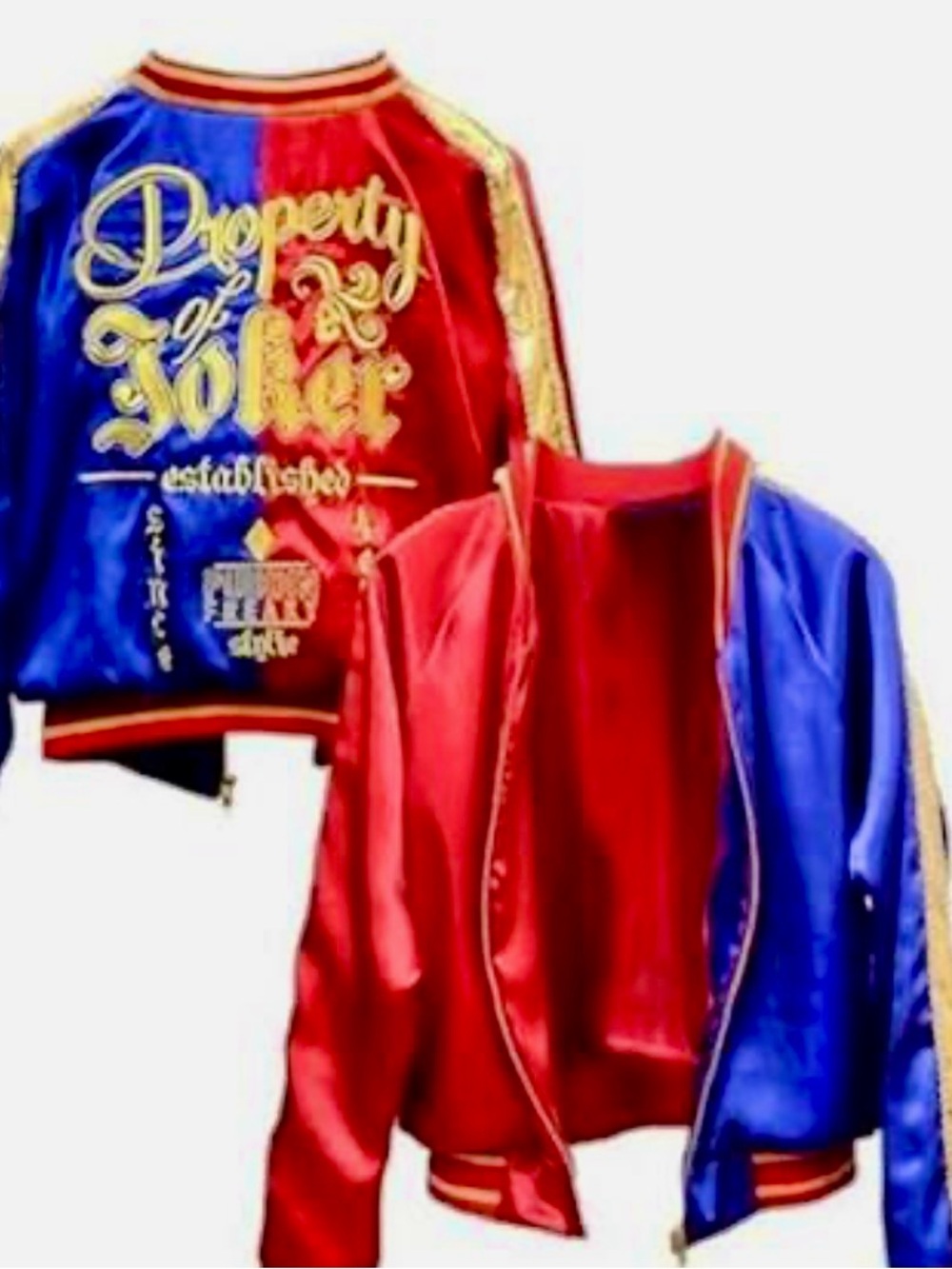 Harley Quinn Suicide Squad Property Of Joker Cosplay Bomber Jacket Size S Women